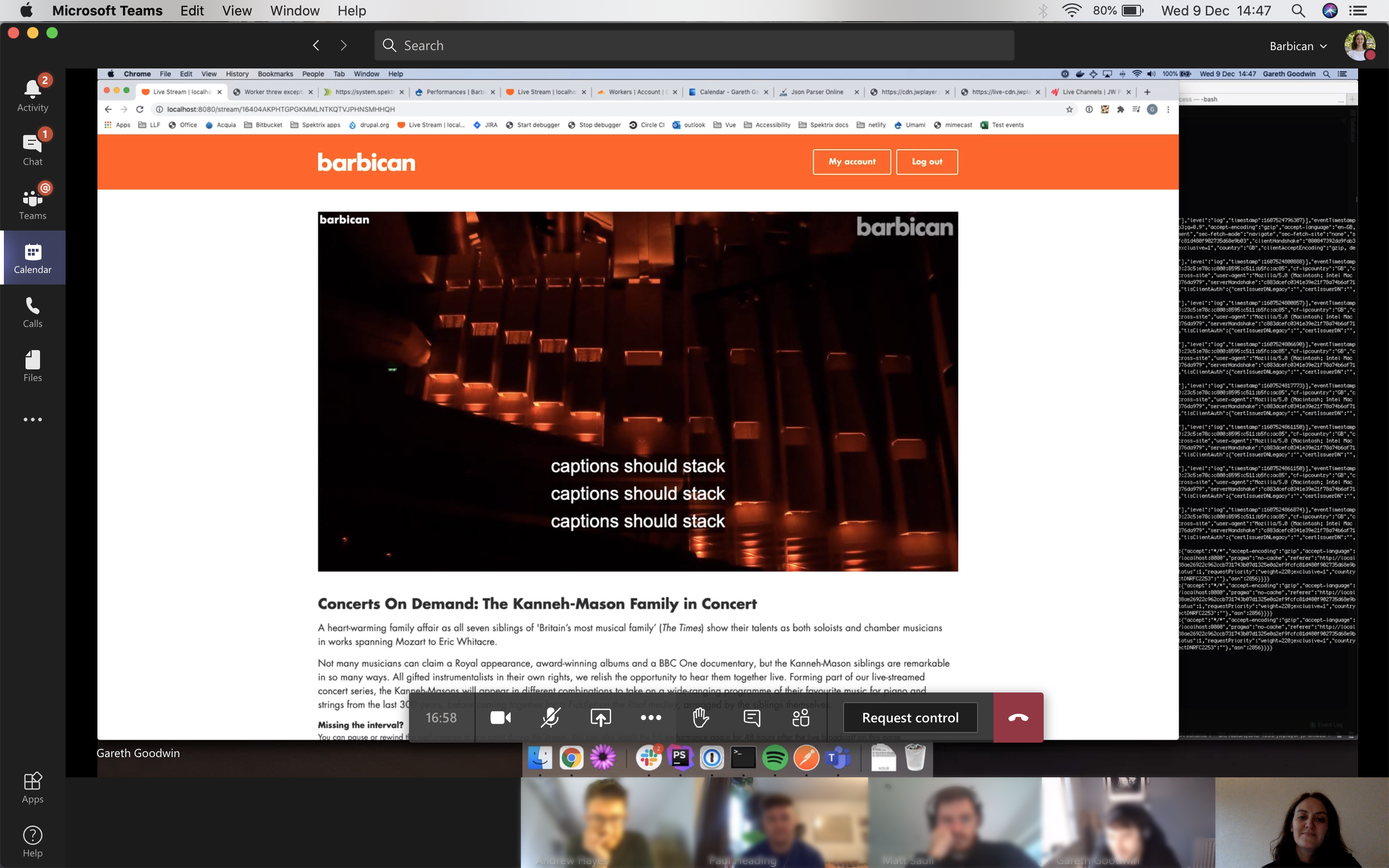 Barbican Centre digital team testing new designs and technology